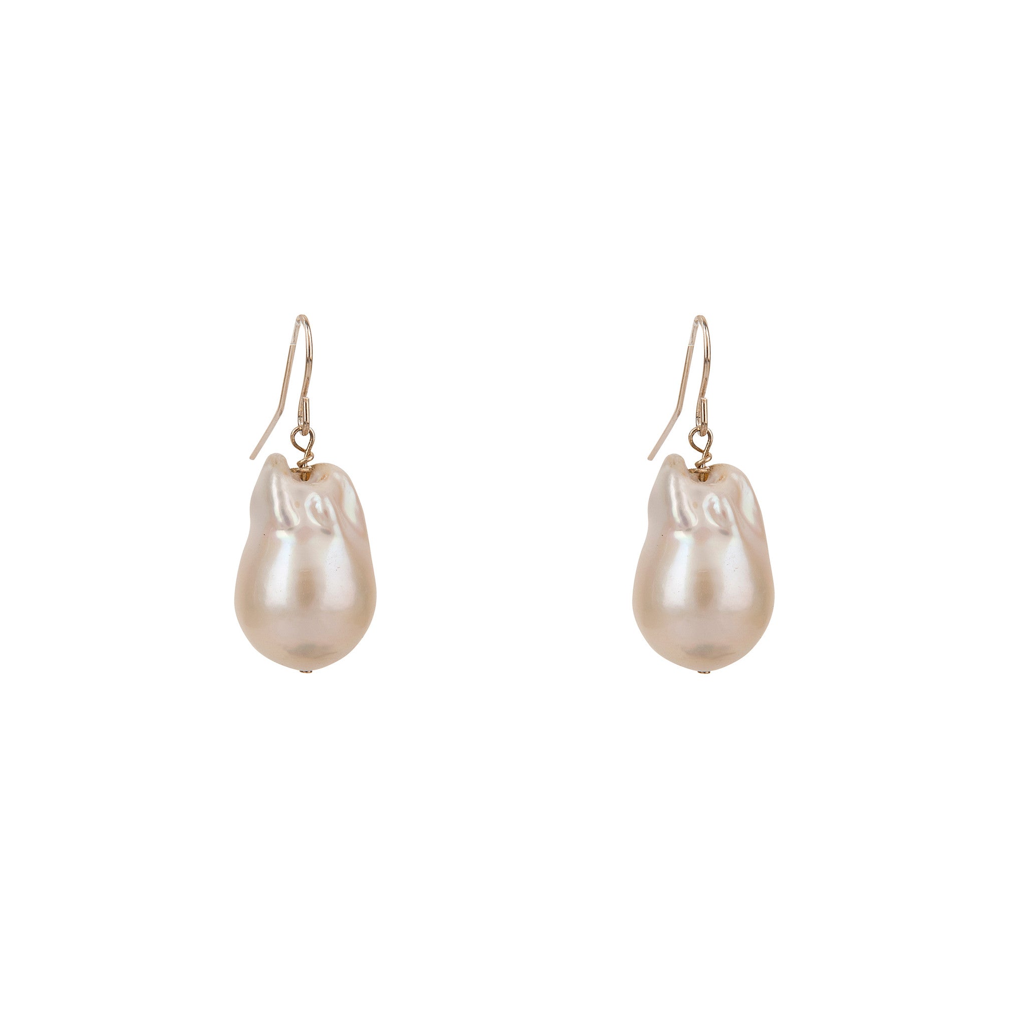 Baroque Pearl single drop earrings