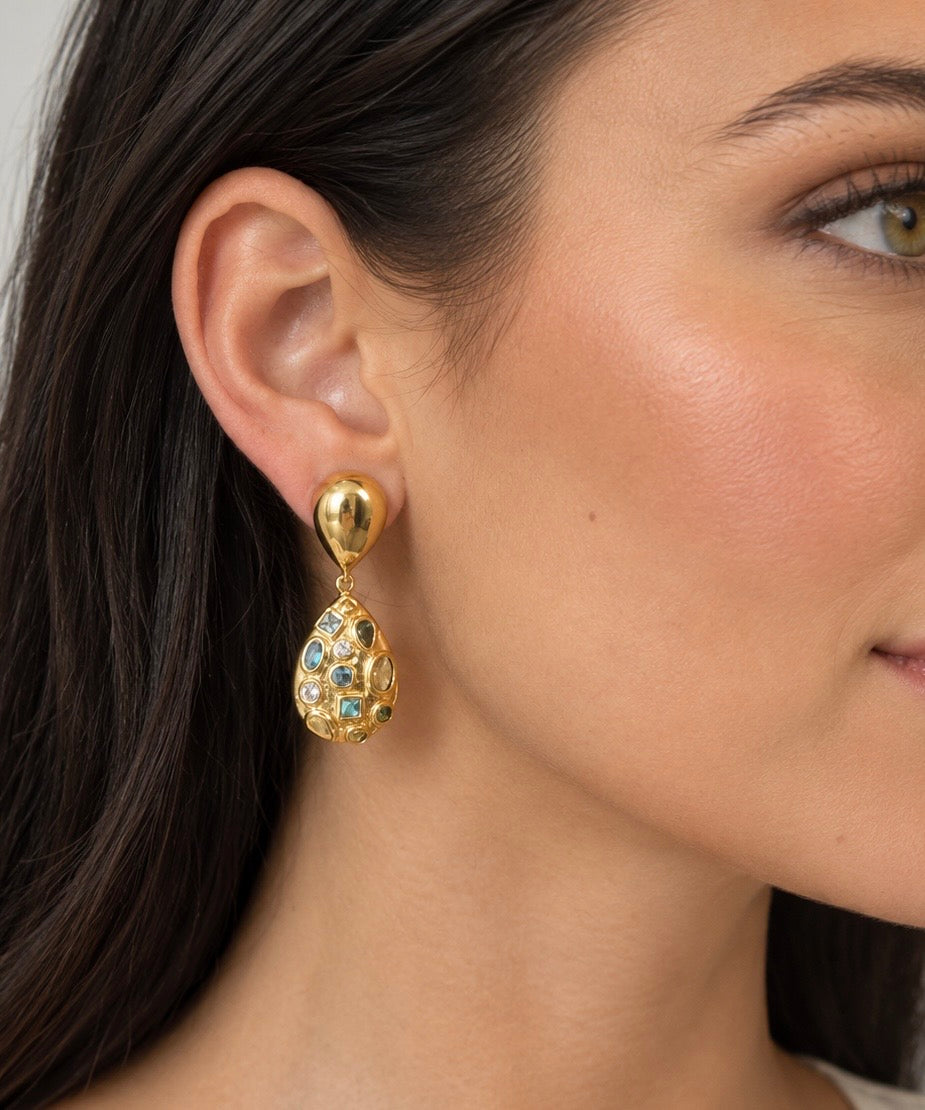 Elena Multi-Stone Teardrops