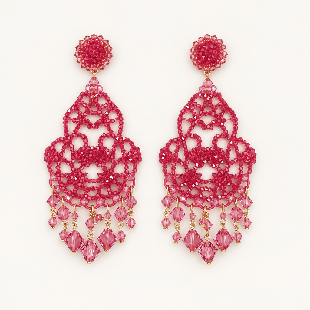 Seville Rose Chandelier Earring