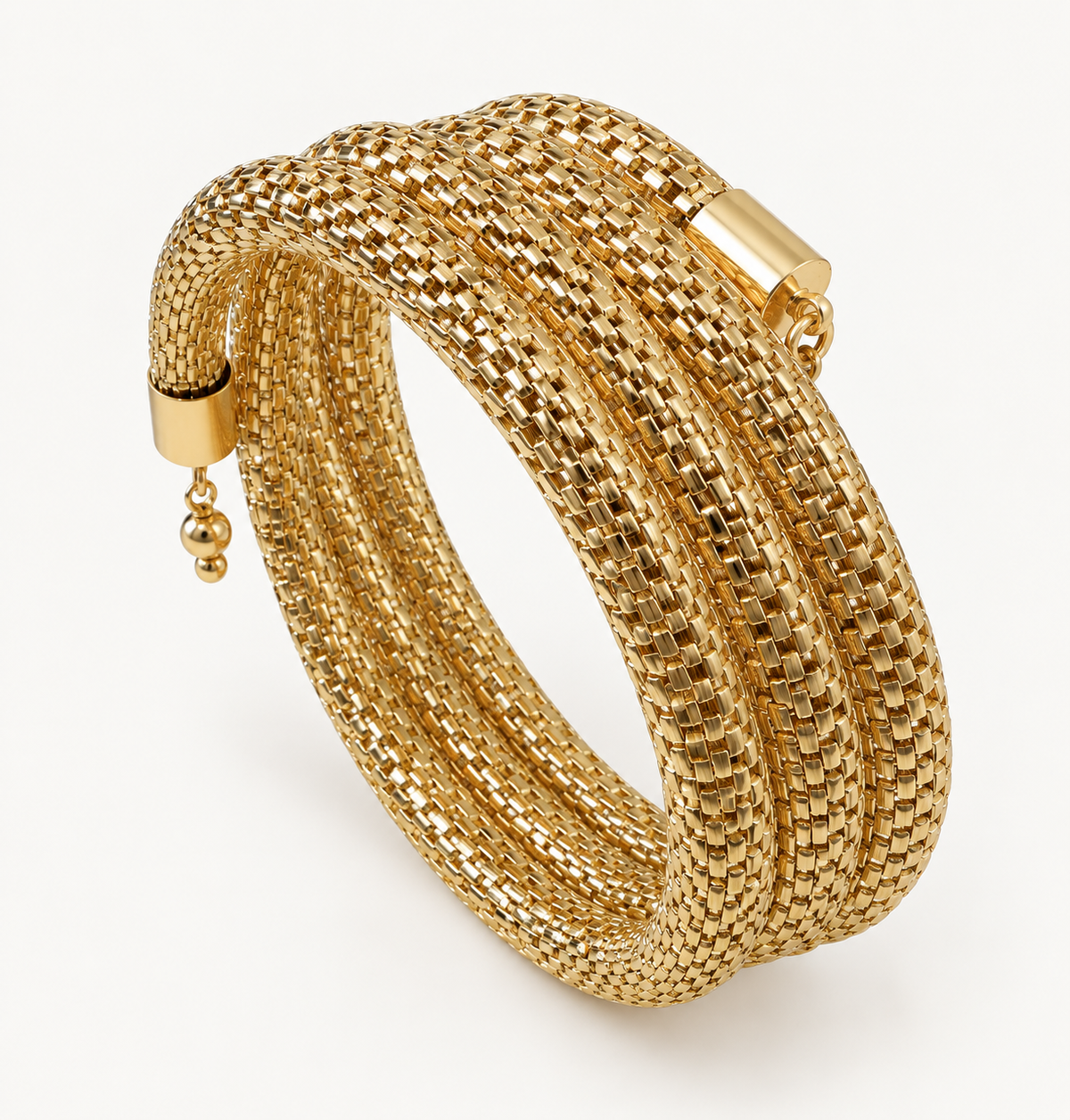 Mesh Coil Wrap Bracelet