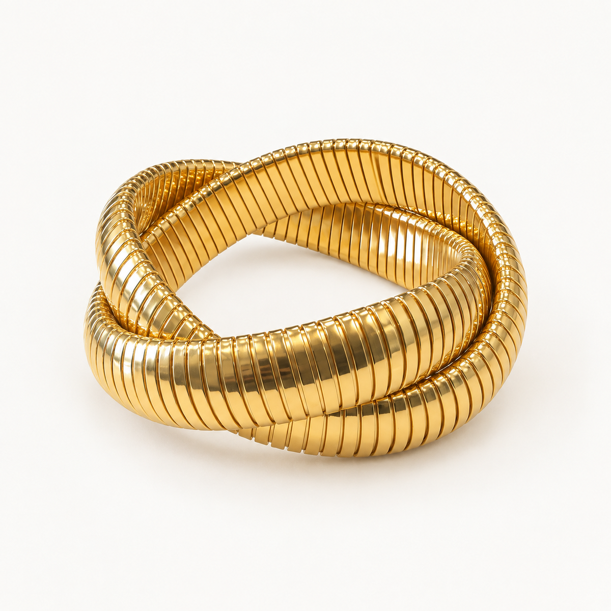High Gloss Doubke Ribbed Bracelet
