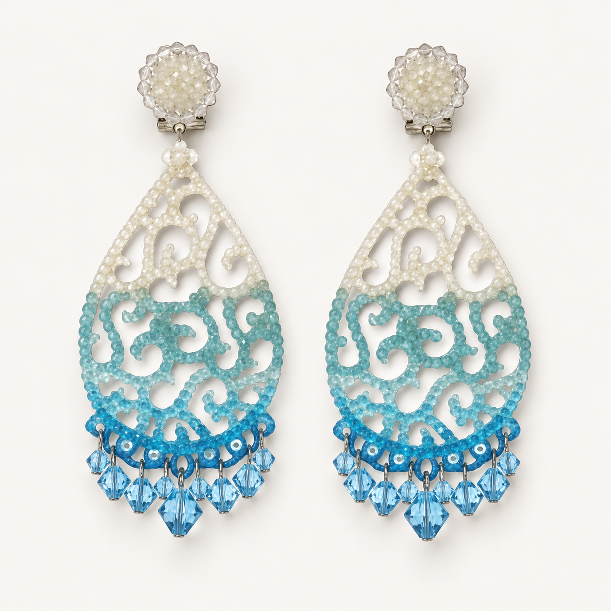 Layla Crystal Chandelier Earrings