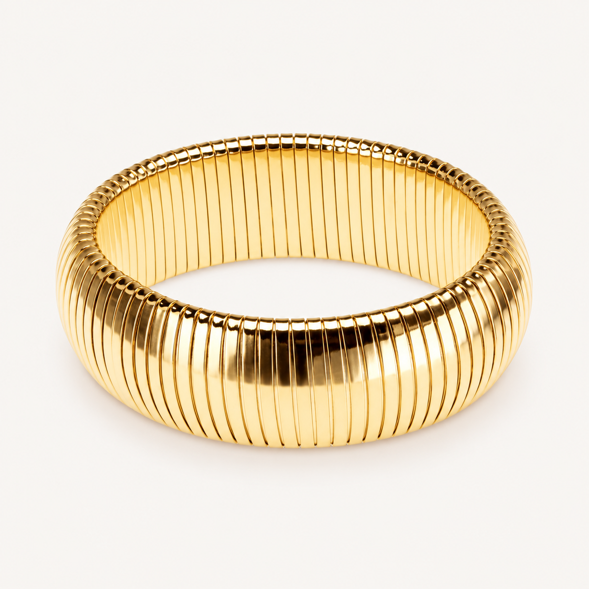 Half Round High Gloss Gold - Wide