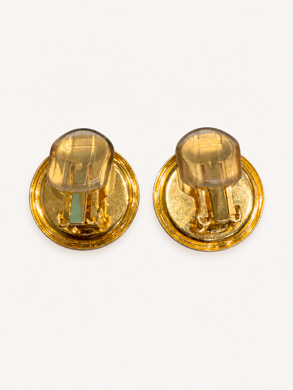 Round Aqua Green Cabochon Button