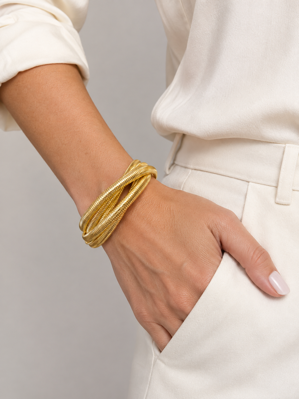 Five-Band Intertwined Bracelet
