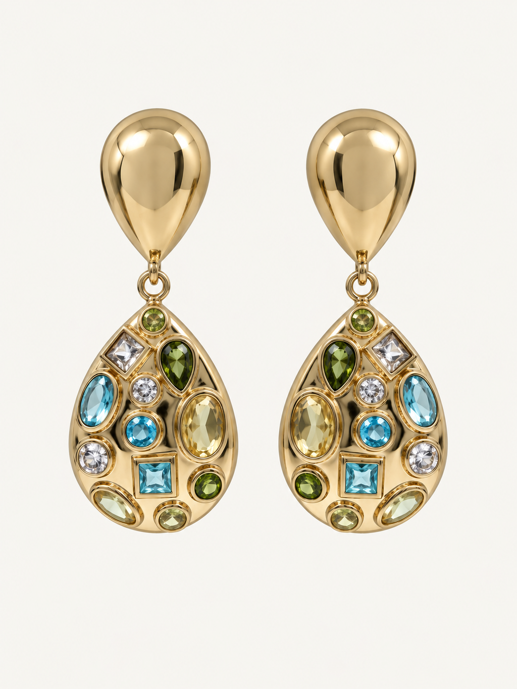 Elena Multi-Stone Teardrops