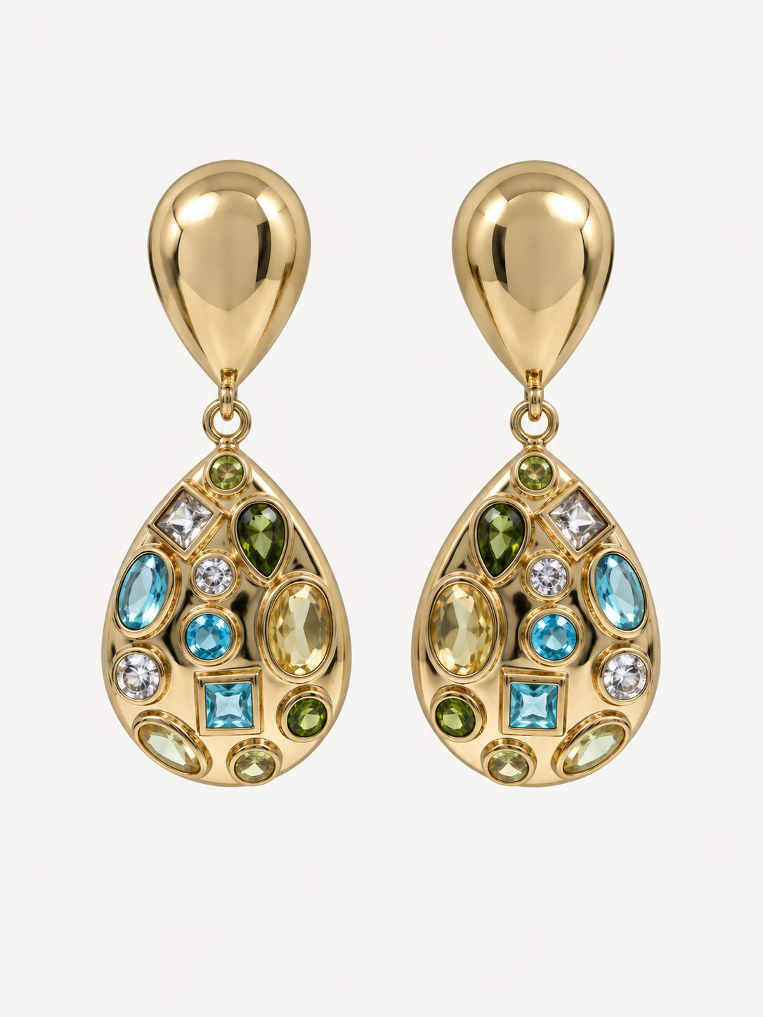 Elena Multi-Stone Teardrops