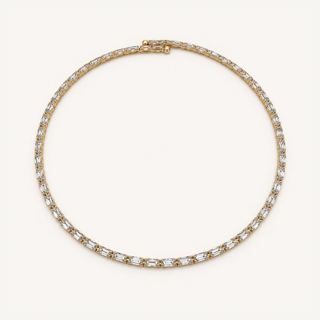 Gold CZ Flex Necklace