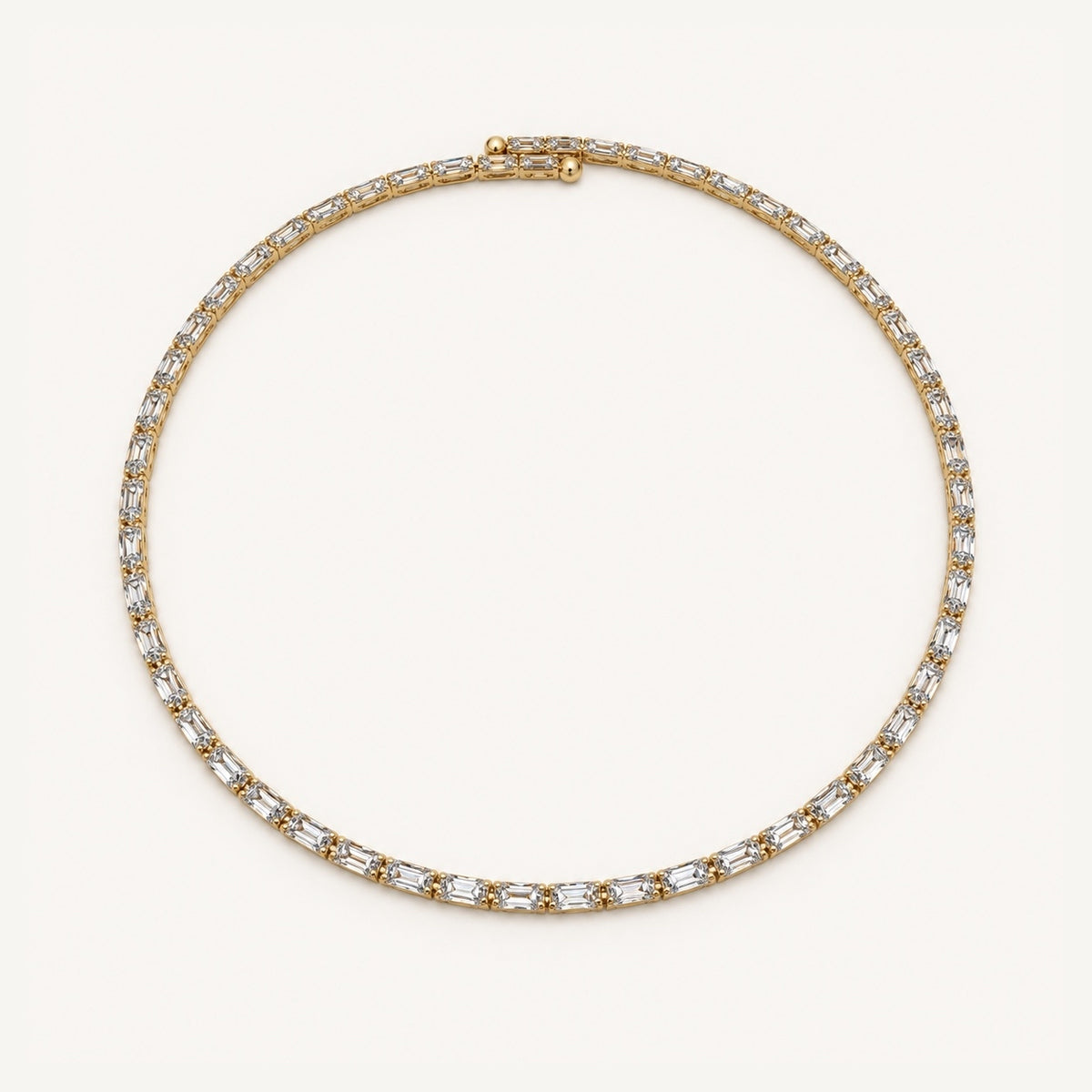 Gold CZ Flex Necklace