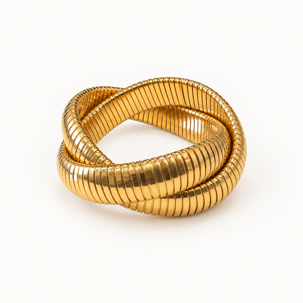 High Gloss Double Ribbed Bracelet