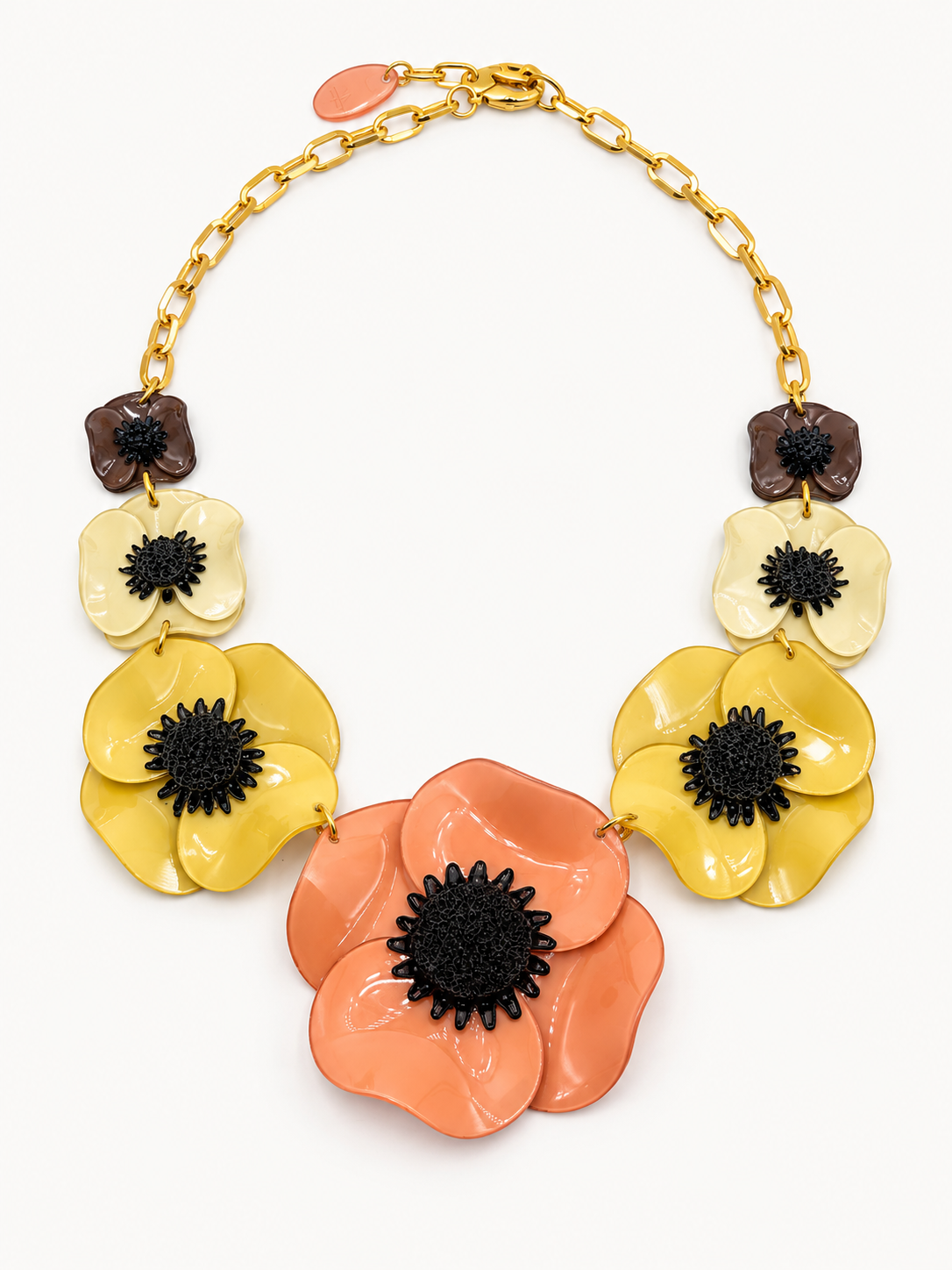 Cilea Paris Floral Statement Necklace
