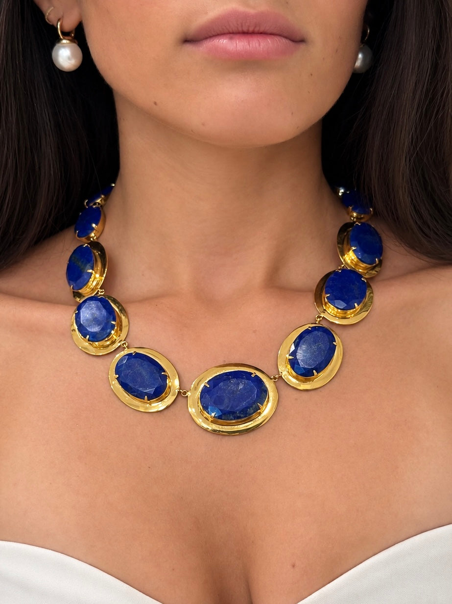 Capri Natural Lapis Lazuli Necklace