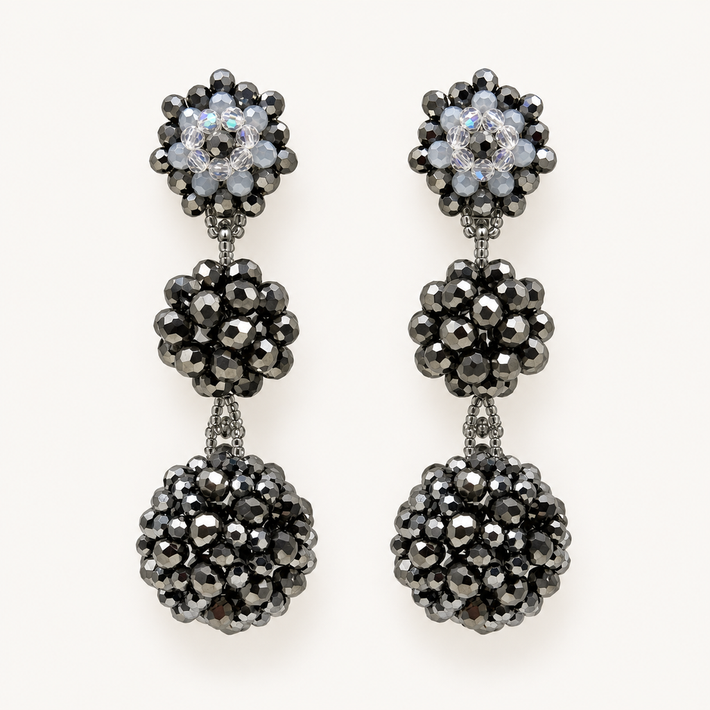 Midnight Disco Ball Earrings
