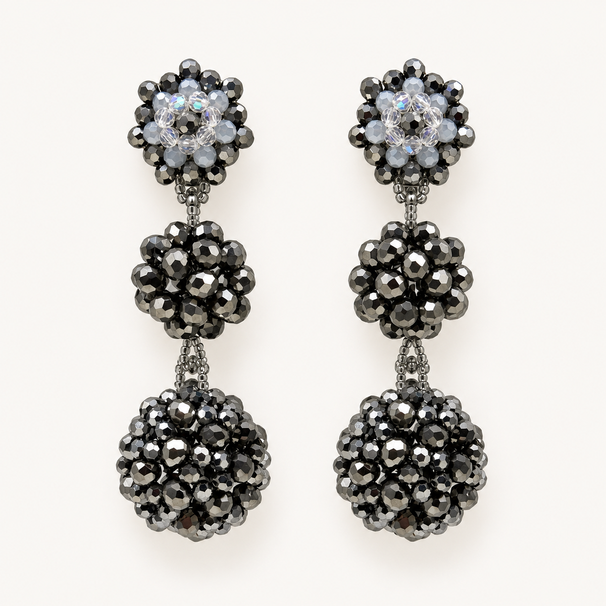 Midnight Disco Ball Earrings
