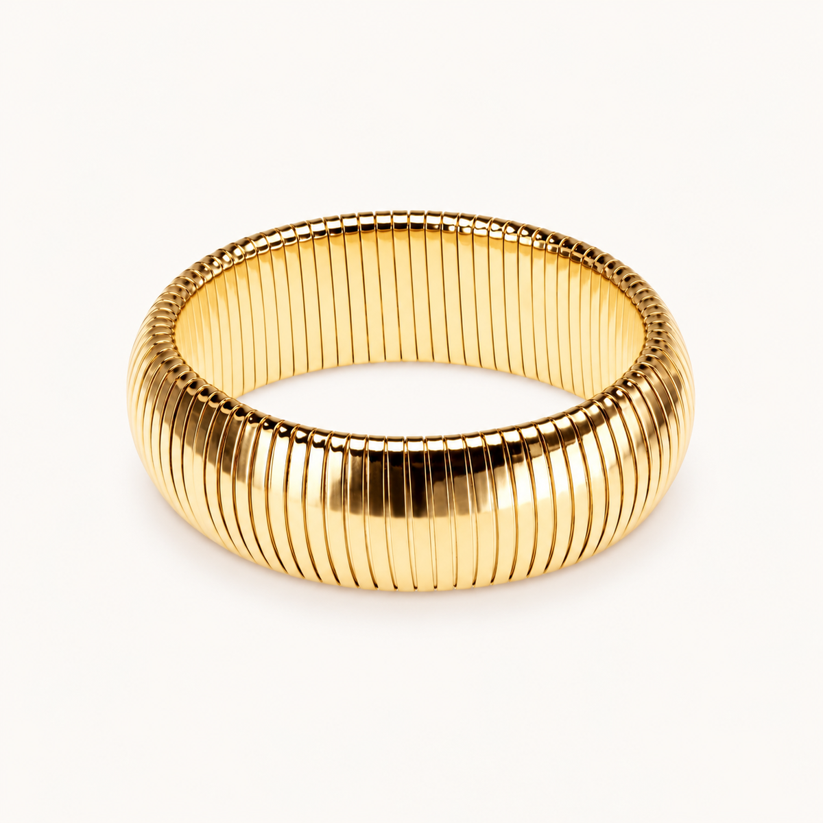 Half Round High Gloss Gold - Wide