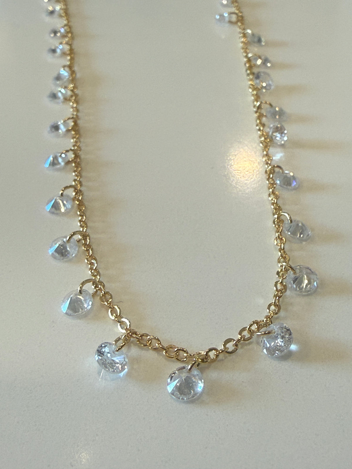 Juliette Crystal Petite Drop Necklace