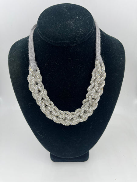 Cashmere & Swarovski Crystal Necklace