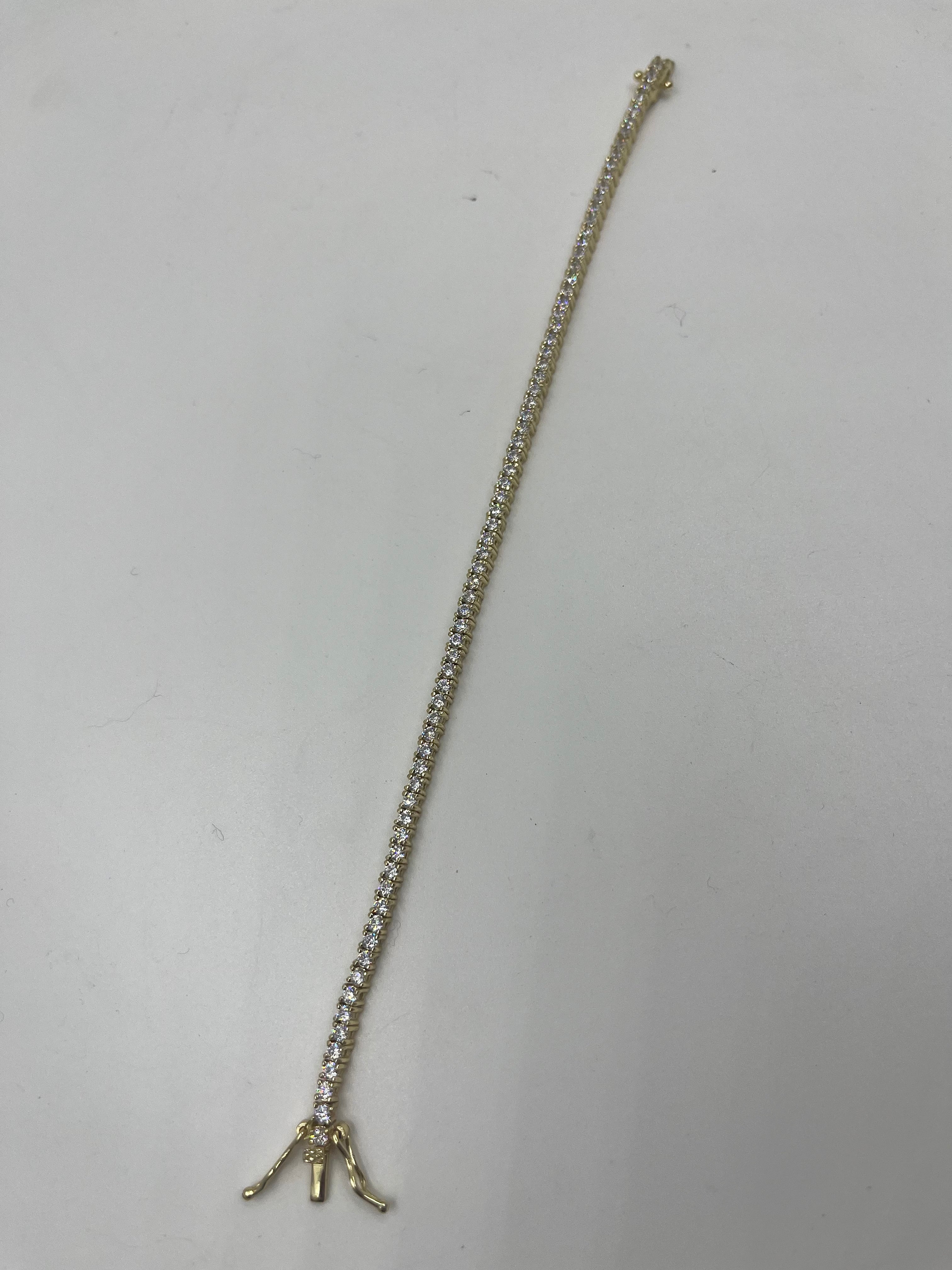 Faux Diamond Tennis Bracelet