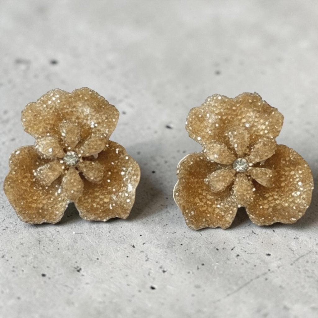 The Crystal Orchid - champagne gold
