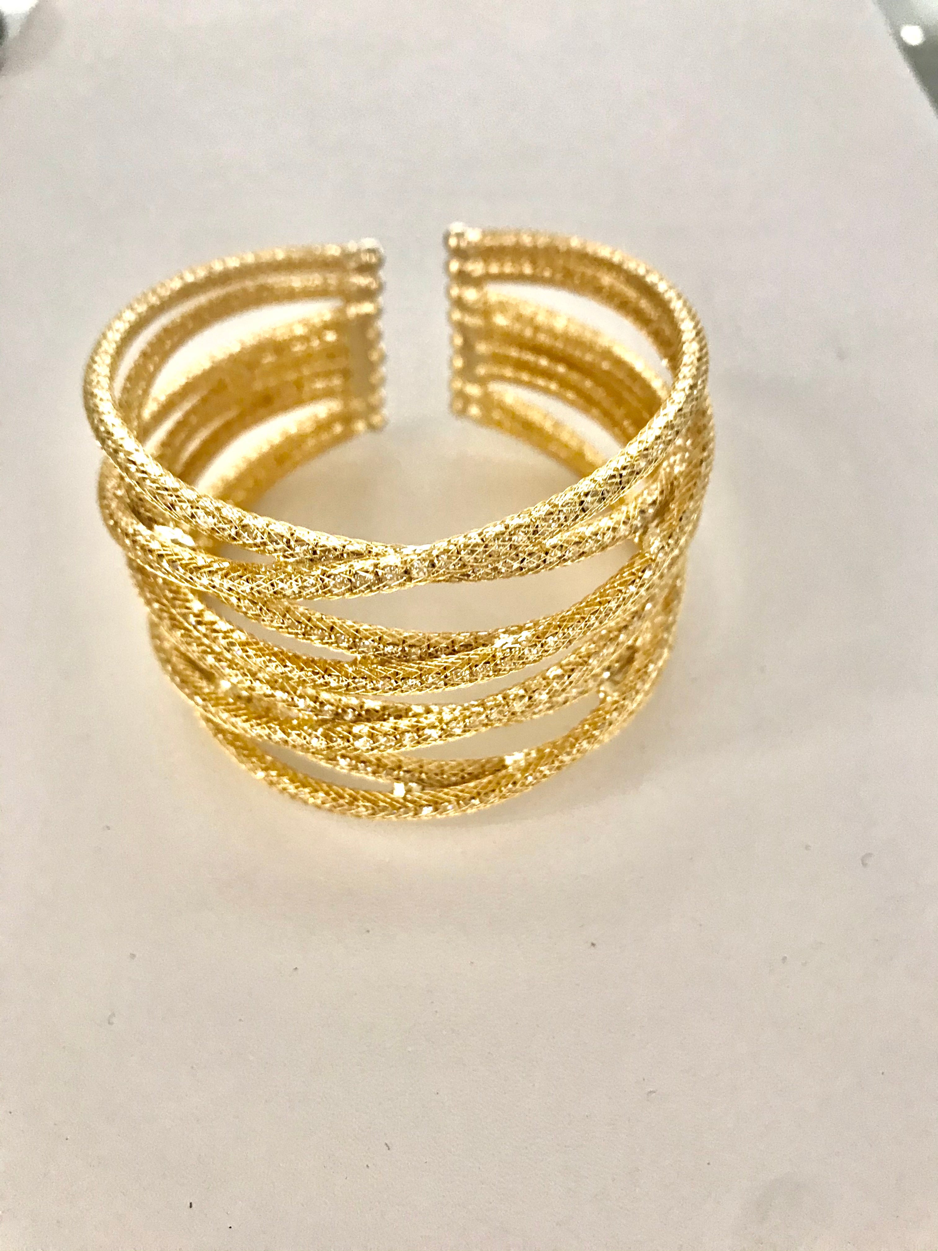 Cuff Pave Faux Diamond