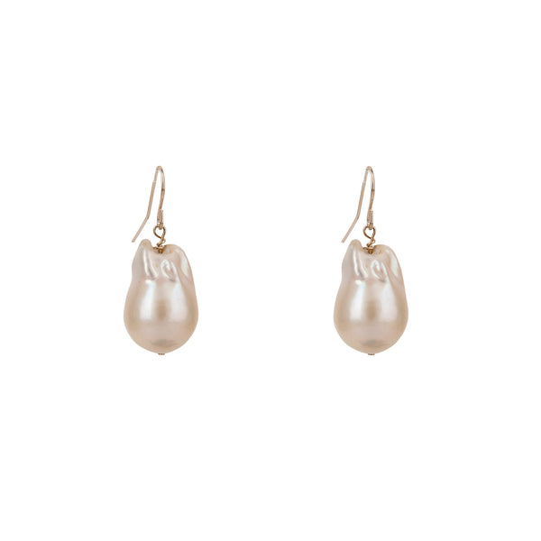 Baroque Pearl single drop earrings