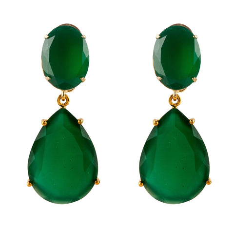 Green Onyx Earrings